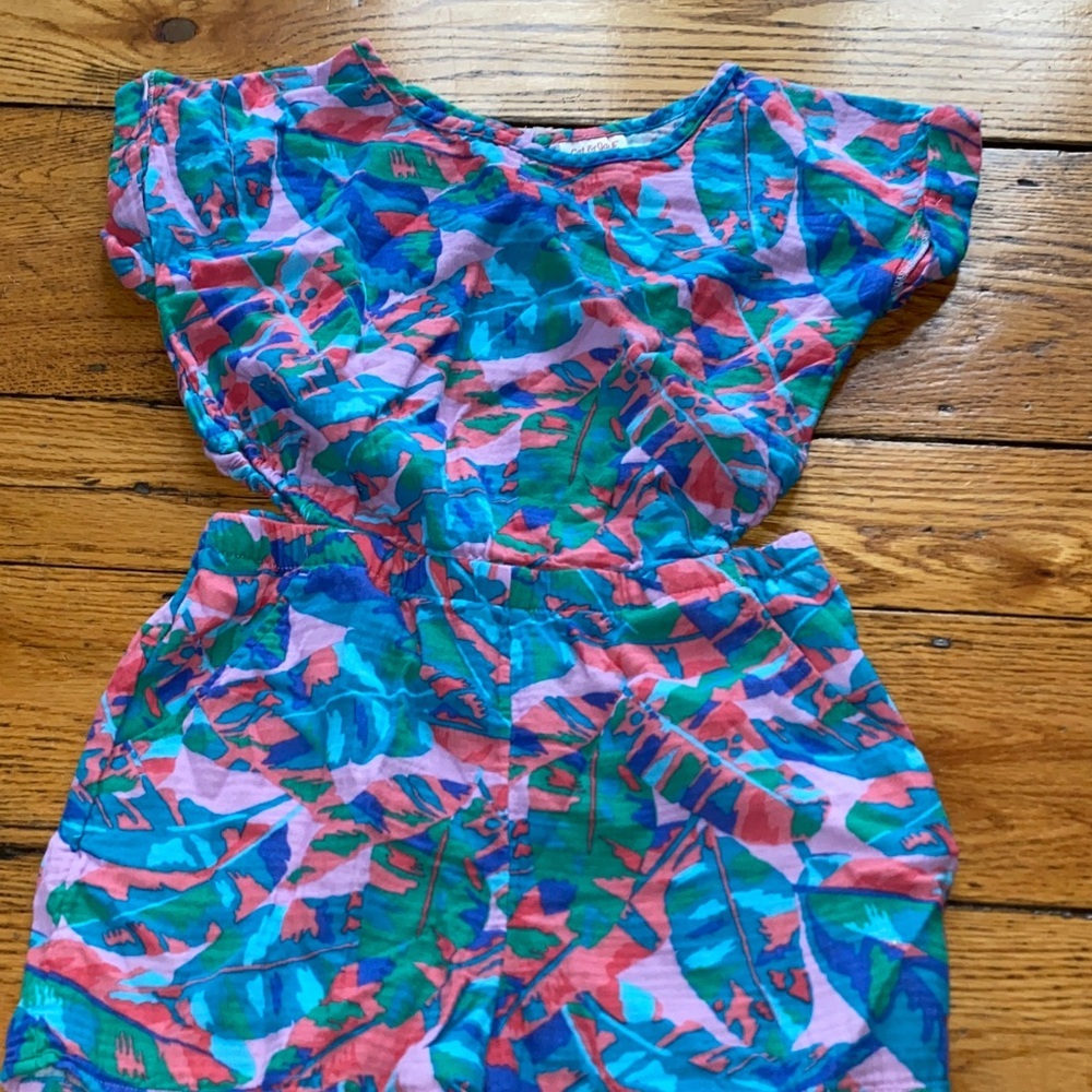 Cat & Jack Vibrant Multicolor Abstract romper